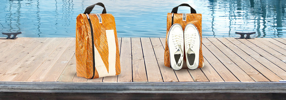 Accessori viaggio: Portascarpe eco in vele riciclate