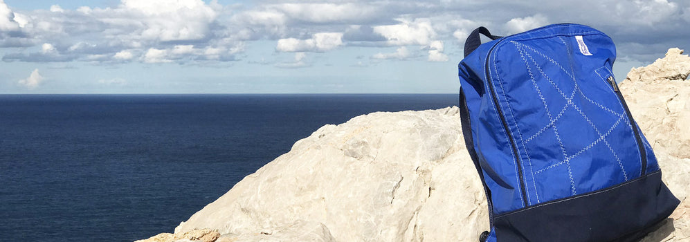 Zaino Backpack sailbag in vele riciclate
