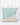cuscino 60x60cmcolore verde salvia e beige con dettaglio pendente a forma di coda di delfino