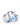 Duffle mini piccolo borsone con tracolla regolabile, colore bianco con manici a righe bianche e blu