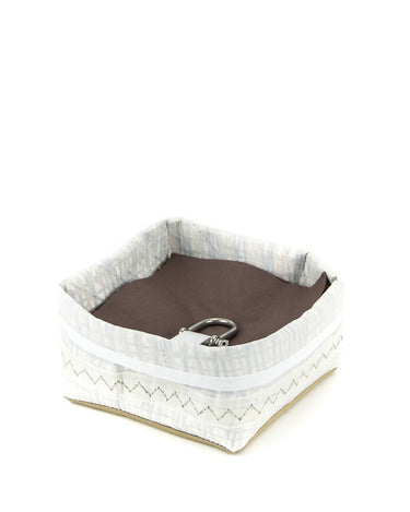 MEDIUM BASKET White beige