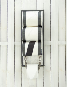 Rivelami | accessori bagno porta rotolo realizzato con vele riciclate