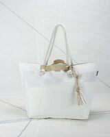 Tote bag Palinuro by Rivelami realizzata con tela riciclata bianca
