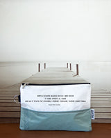 poesia Jack Cousteau dopo l'istante magico. Pochette Rivelami in vela riciclata