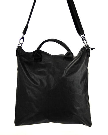 borsa a tracolla in tessuto tecnico nero