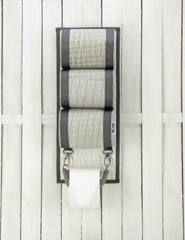 Rivelami | accessori bagno porta rotolo realizzato con vele riciclate
