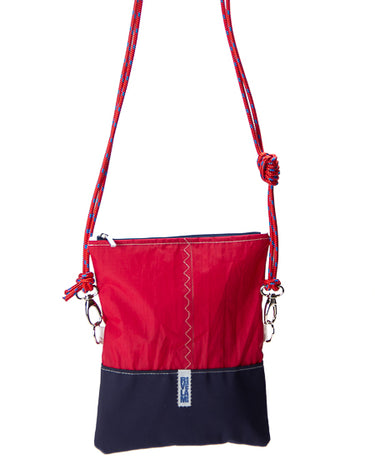 borsa a tracolla in vela Rivelami rosso