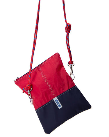 borsa a tracolla in vela Rivelami rosso