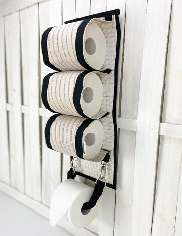 Rivelami | accessori bagno porta rotolo realizzato con vele riciclate